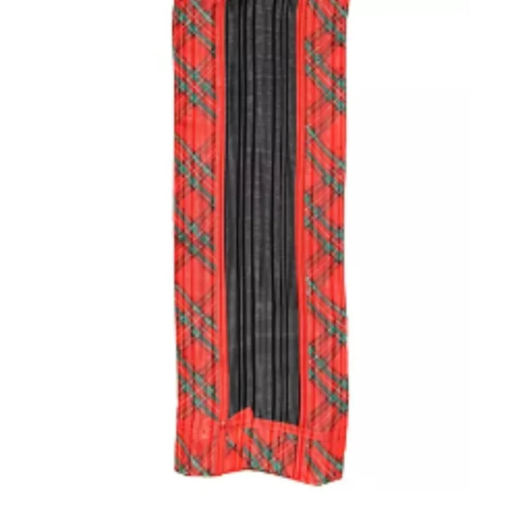 Giani Bernini All Wrapped Up Holiday Oblong Scarf Red Black Green Metallic New